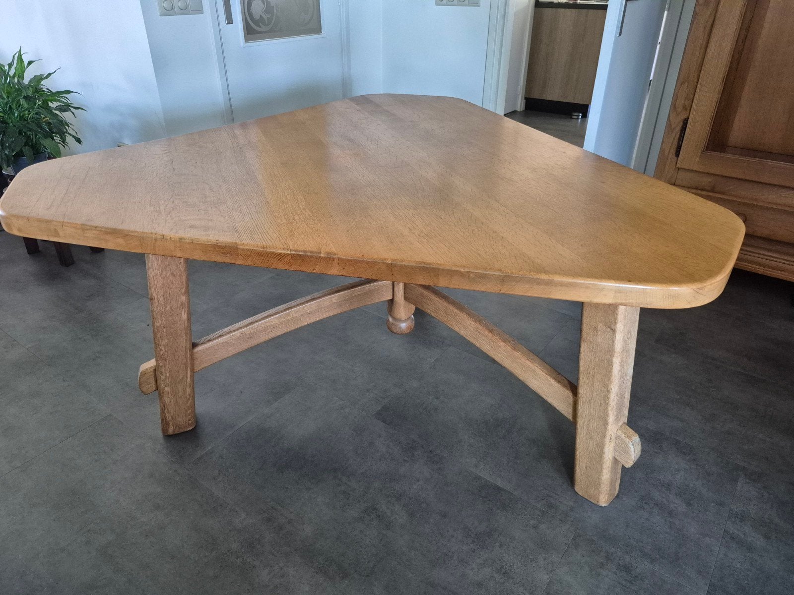 Eikenhouten Tafel, Huis en Inrichting, Tafels | Eettafels, Ophalen, Gebruikt, Eikenhout, Landelijk