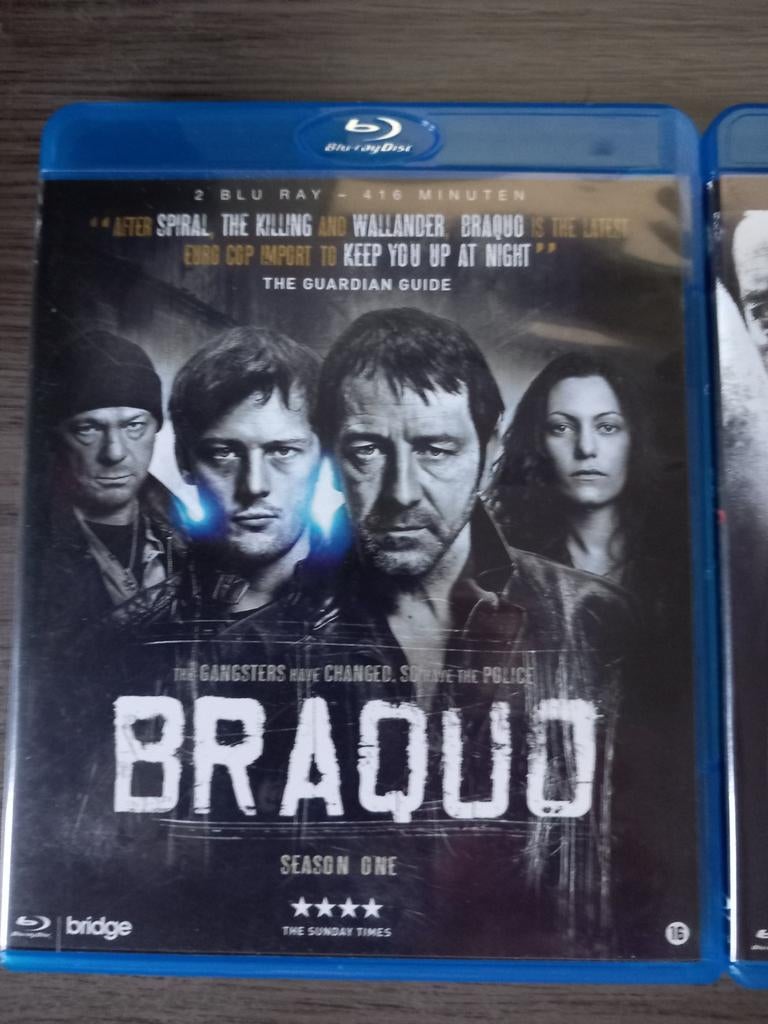Braquo Seizoen 1, 2 en 3 Blu-ray Boxset - Misdaadserie, Vanaf 16 jaar, Nederlands, Boxset, Ophalen of Verzenden