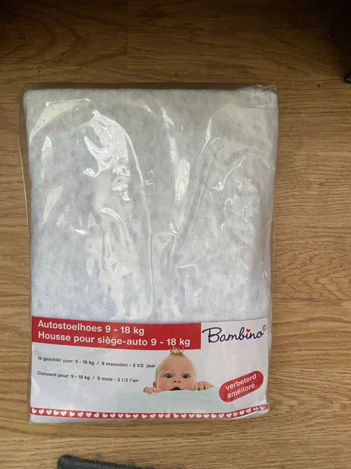 Bambino Autostoelhoes 9-18 kg - Groen en grijs, Overige merken, 9 t/m 18 kg, Ophalen of Verzenden, Gebruikt