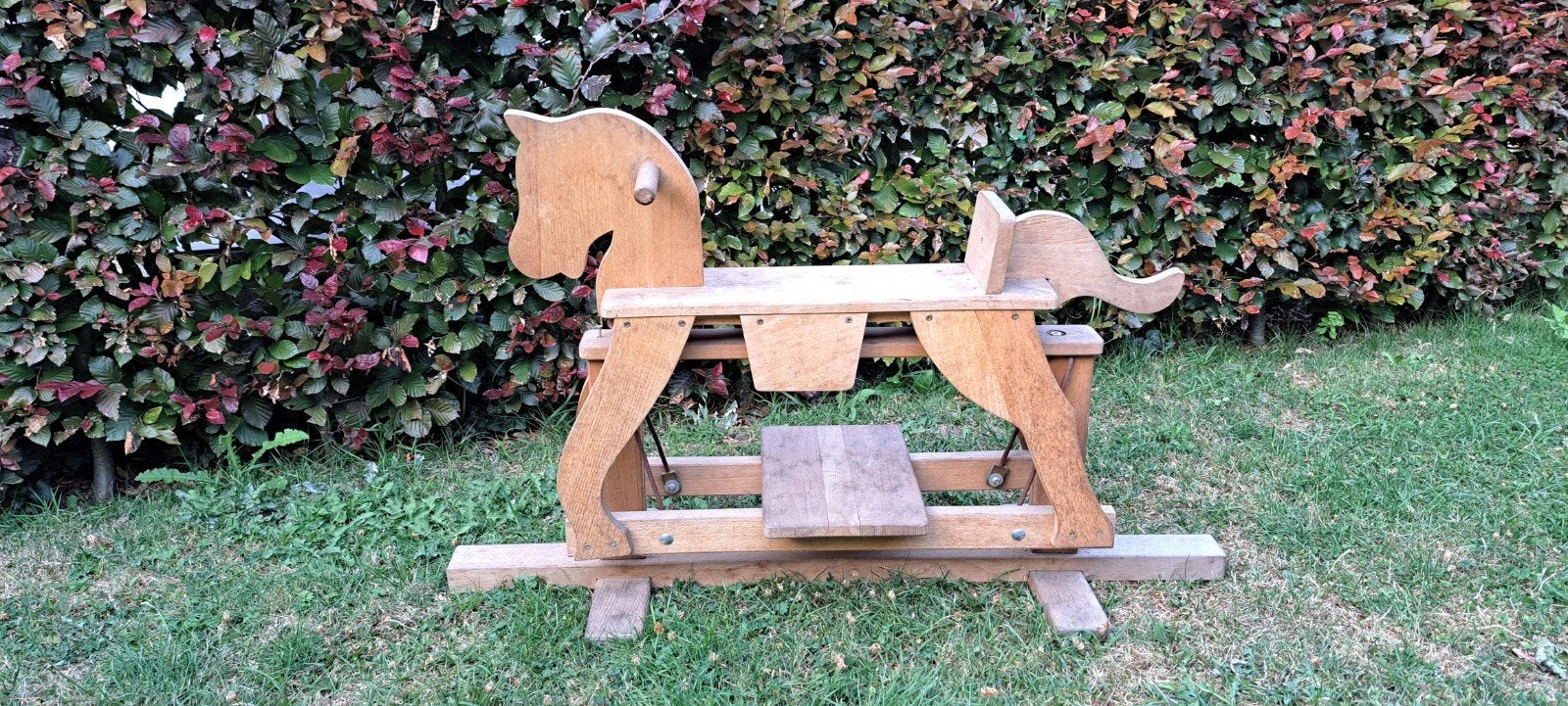 Houten hobbelpaard, Ophalen, Gebruikt