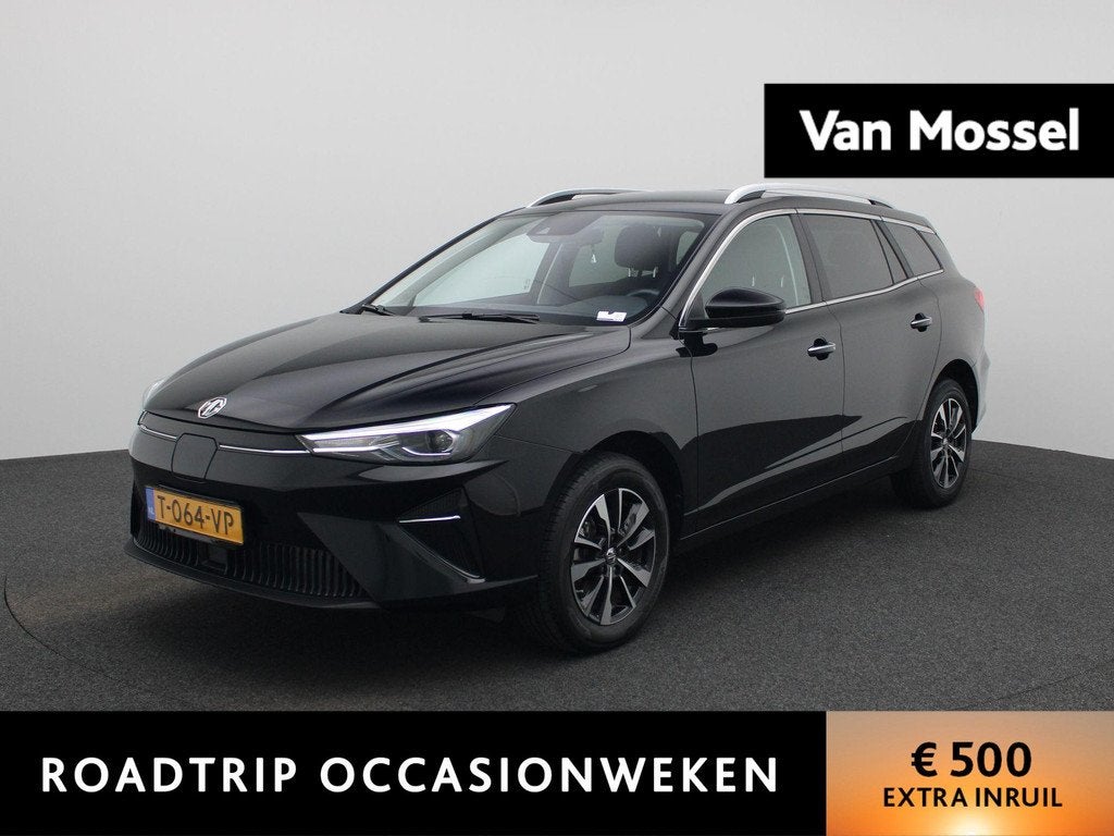 MG MG5 Electric Standard Range Luxury 50 kWh | Trekhaak | Cr, Auto's, MG, Gebruikt, 310 km, Zwart, Origineel Nederlands