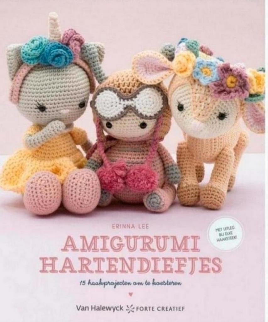 AMIGURUMI HARTENDIEFJES 15 haakprojecten, Ophalen of Verzenden, Zo goed als nieuw, Breien en Haken