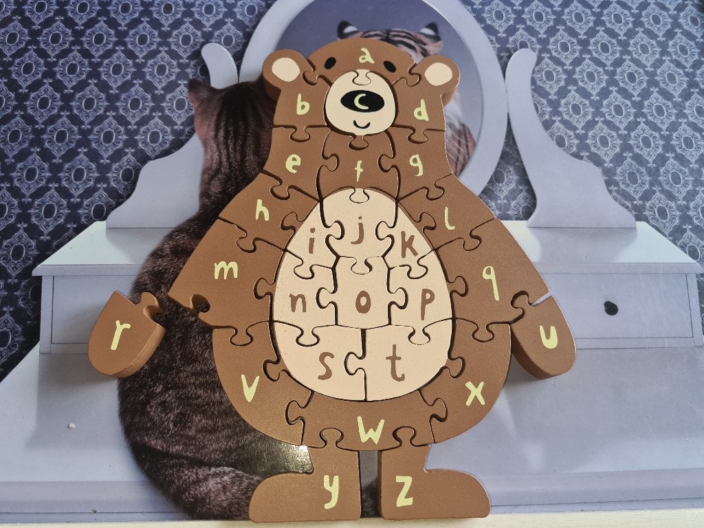 Alfabet puzzel beer, Ophalen of Verzenden, 10 tot 50 stukjes