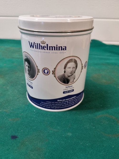 blik wilhelmina rond, Verzamelen, Blikken, Ophalen of Verzenden
