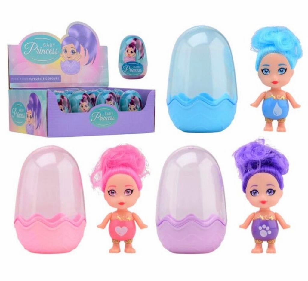 Partijverkoop Baby Princess poppen in ei - 480 stuks, Ophalen of Verzenden, Nieuw, Babypop