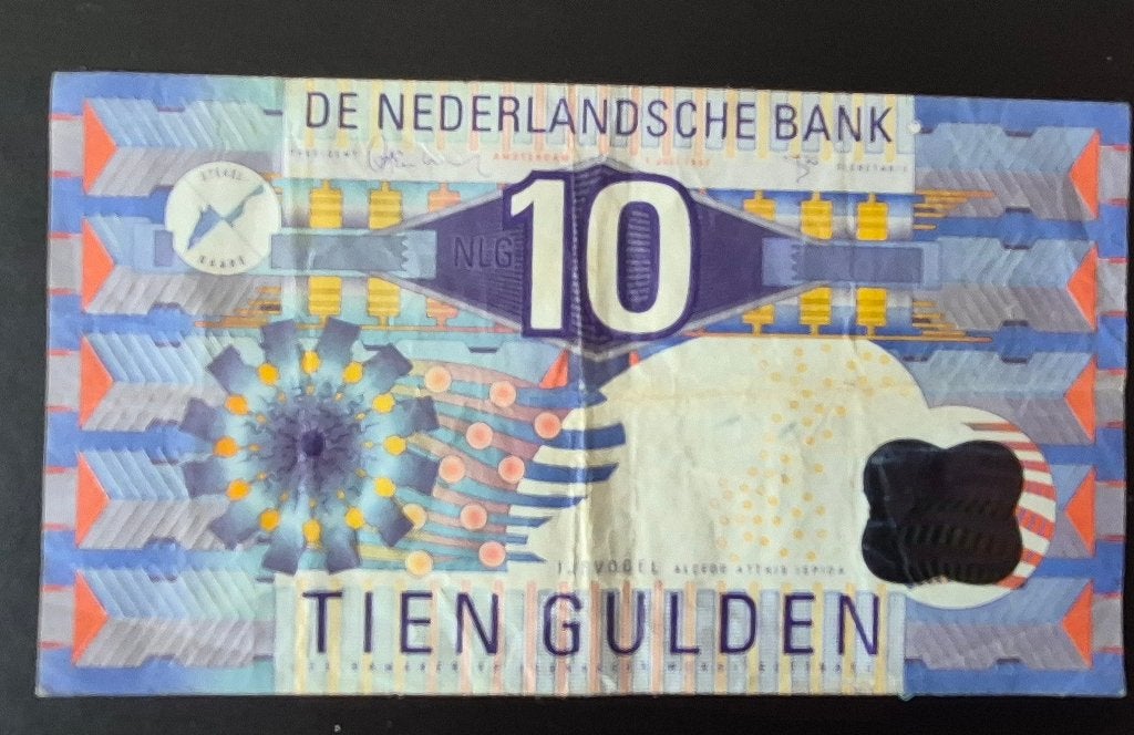 diverse Nederlandse bankbiljetten, Postzegels en Munten, Verzenden, 10 gulden, Los biljet
