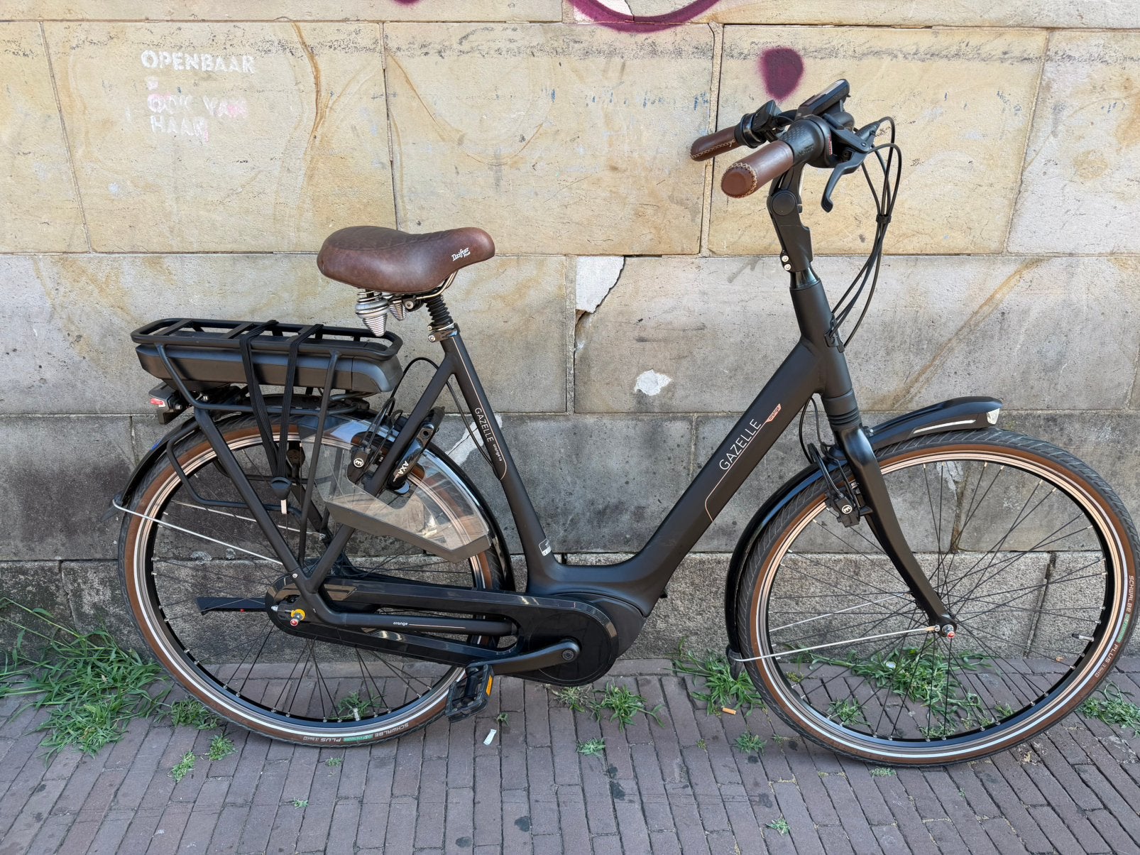 Gazelle orange c8 elektrische dames fiets 61cm, 56 cm of meer, Ophalen of Verzenden, Zo goed als nieuw, Gazelle