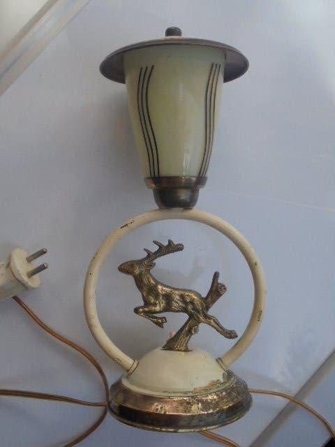 Antieke Tafel Lamp., Antiek en Kunst, Ophalen of Verzenden