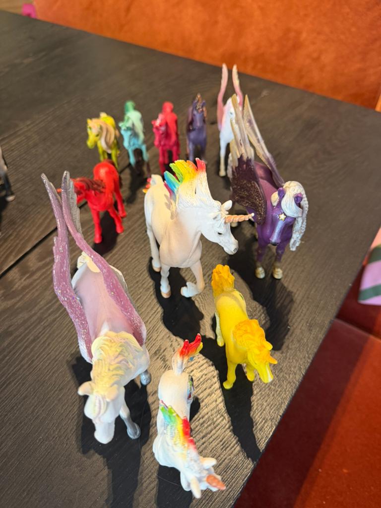 Schleich paarden gekleurd, Ophalen of Verzenden, Zo goed als nieuw, Jongen of Meisje