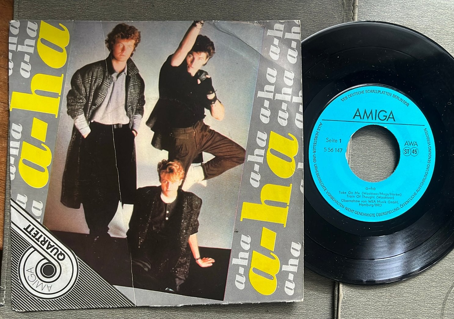 A-Ha - Take on me +3 EP 7” DDR 1986, Cd's en Dvd's, Vinyl Singles, Gebruikt, EP, 7 inch, Ophalen of Verzenden