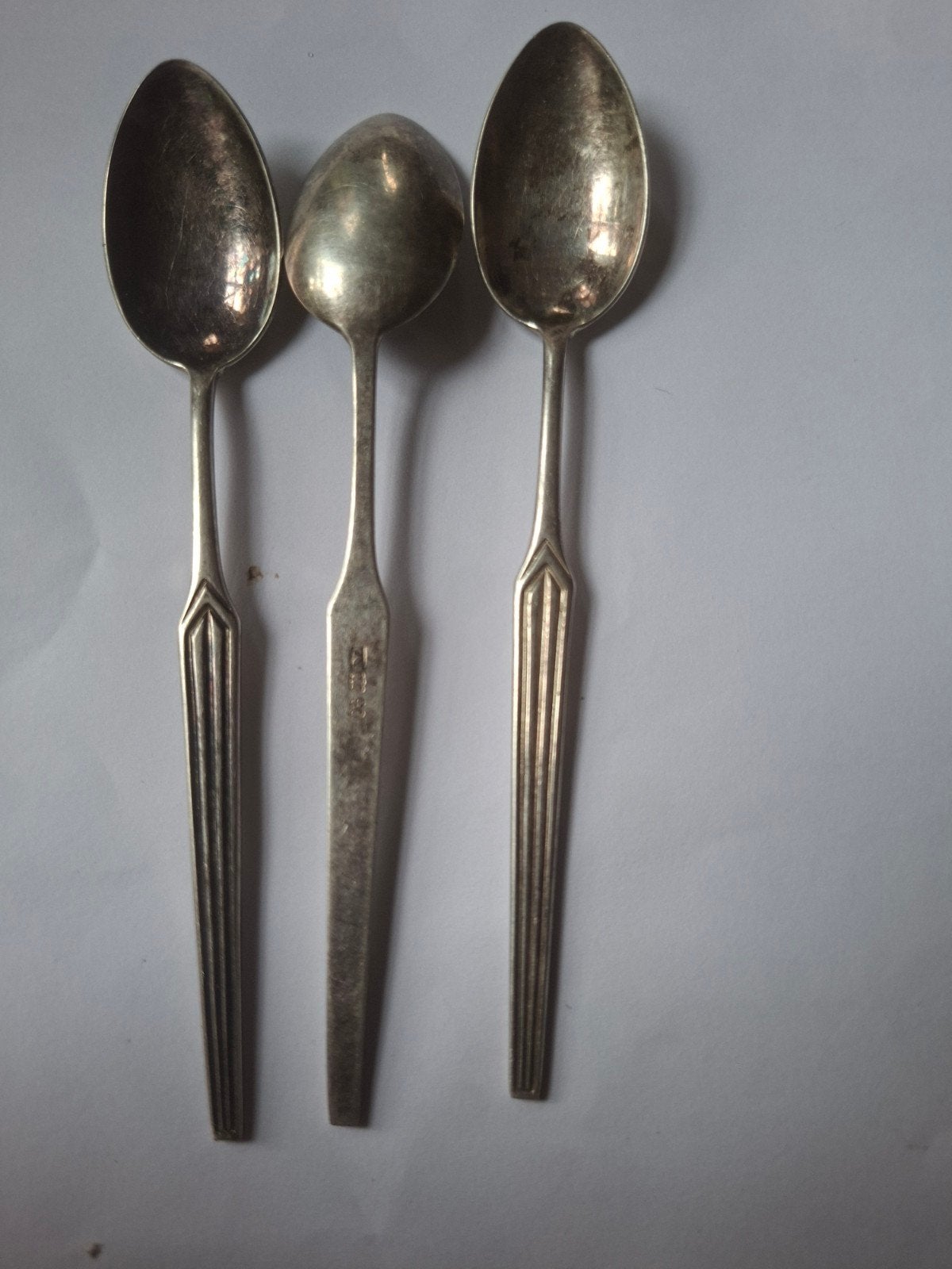 Set van 3 vintage verzilverde lepels, Ophalen of Verzenden