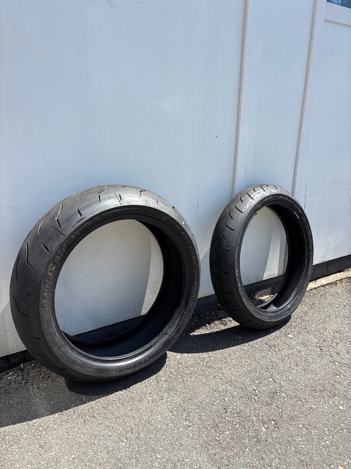 Bridgestone Battlax BT016R PRO set, Ophalen of Verzenden, Gebruikt
