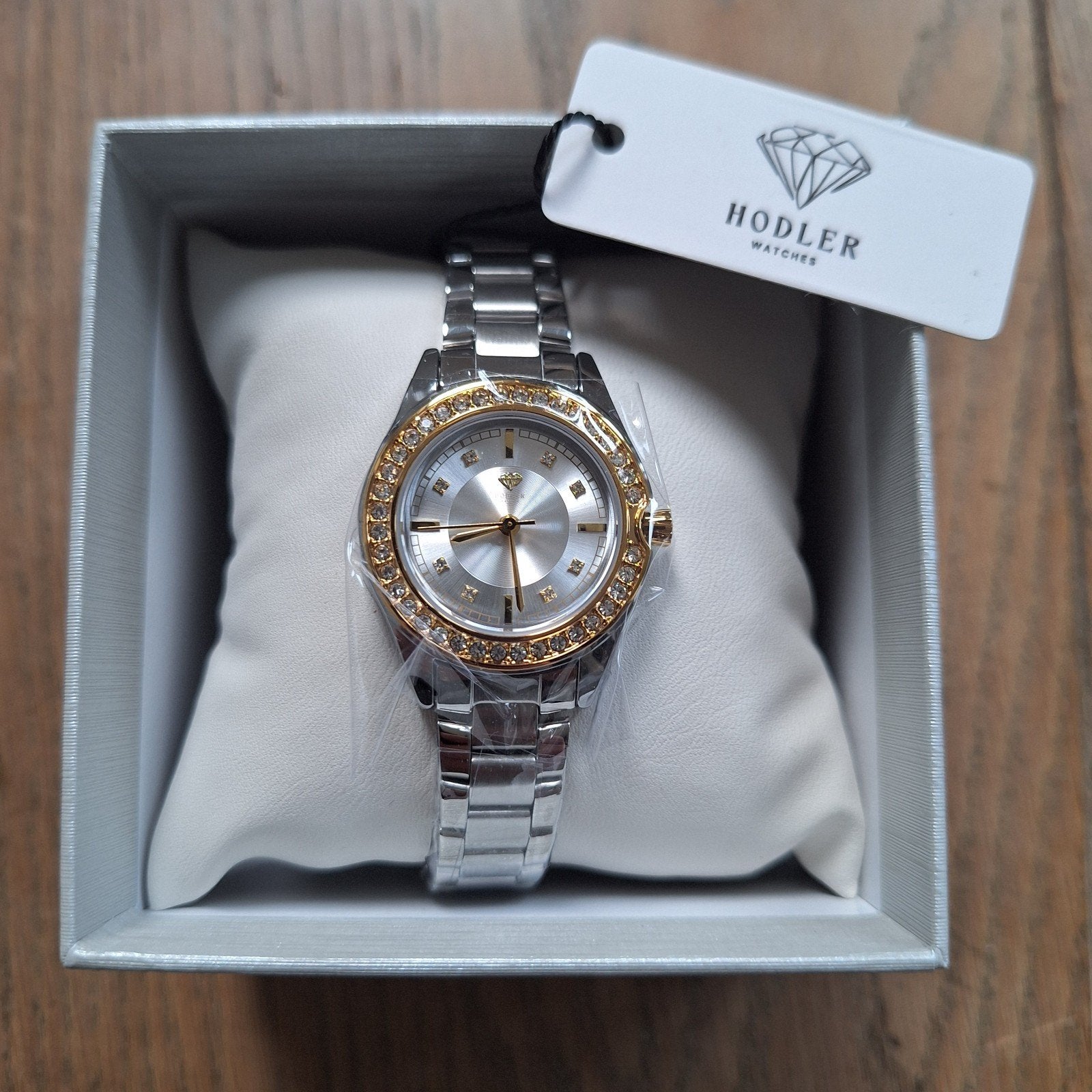 Nieuw Hodler Watches Bellinzona Silver Gold dameshorloge, Overige merken, Staal, Polshorloge, Nieuw