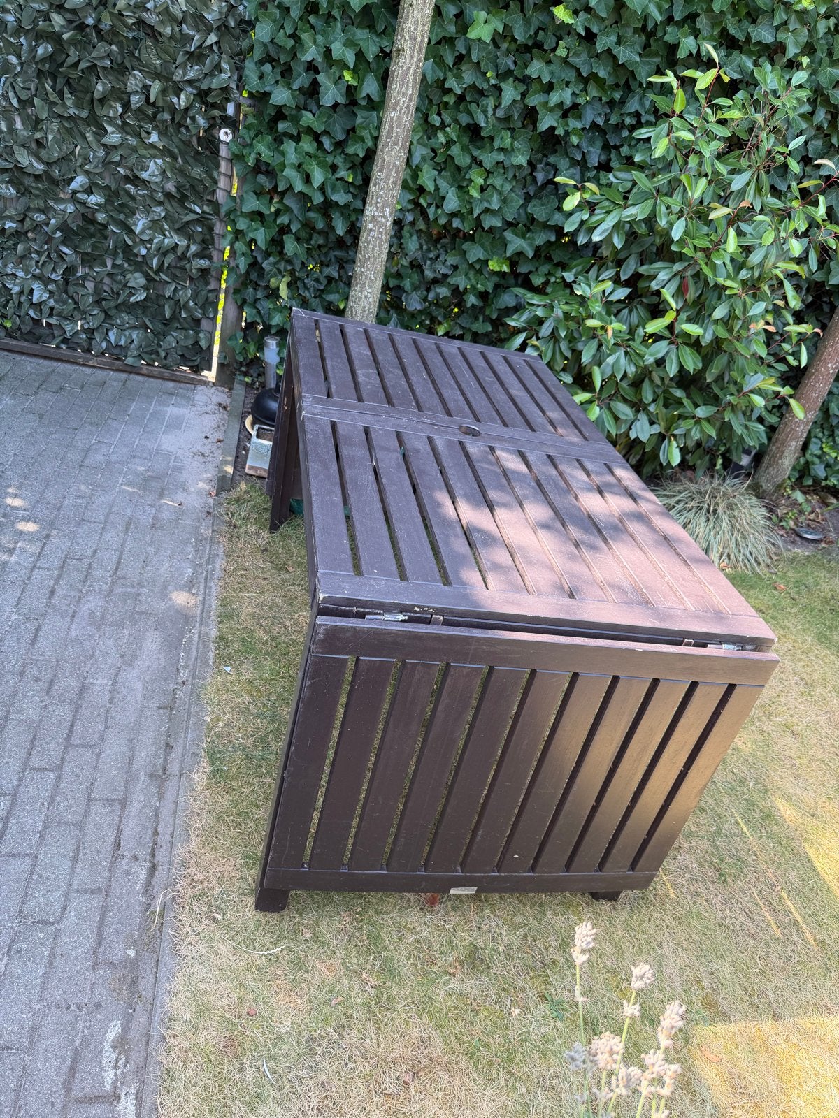 Houten tuintafel voor buiten, Ophalen, Gebruikt, Hout