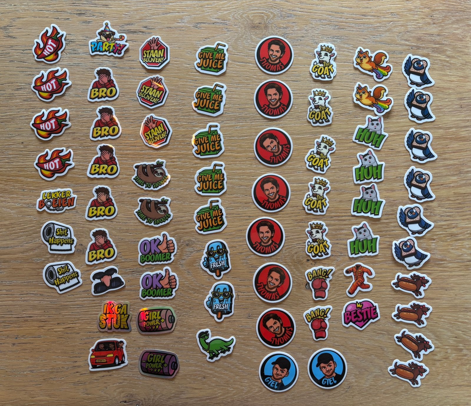 Jumbo STUK stickers, Verzamelen, Ophalen, Losse flippo's