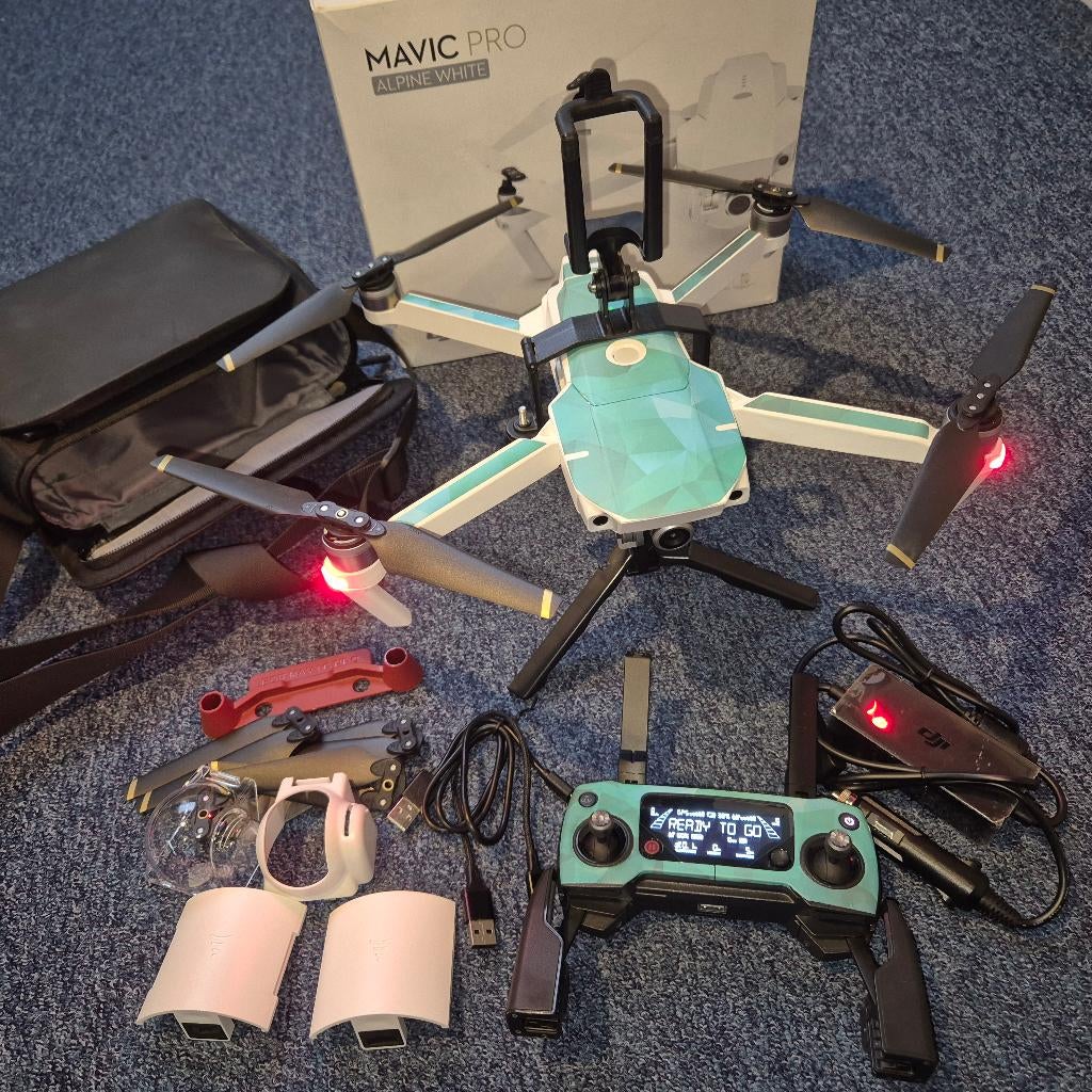 DJI Mavic Pro Alpine white limited edition wit 4K drone, Audio, Tv en Foto, Drones, Refurbished, Cameradrone, Topkwaliteit, DJI