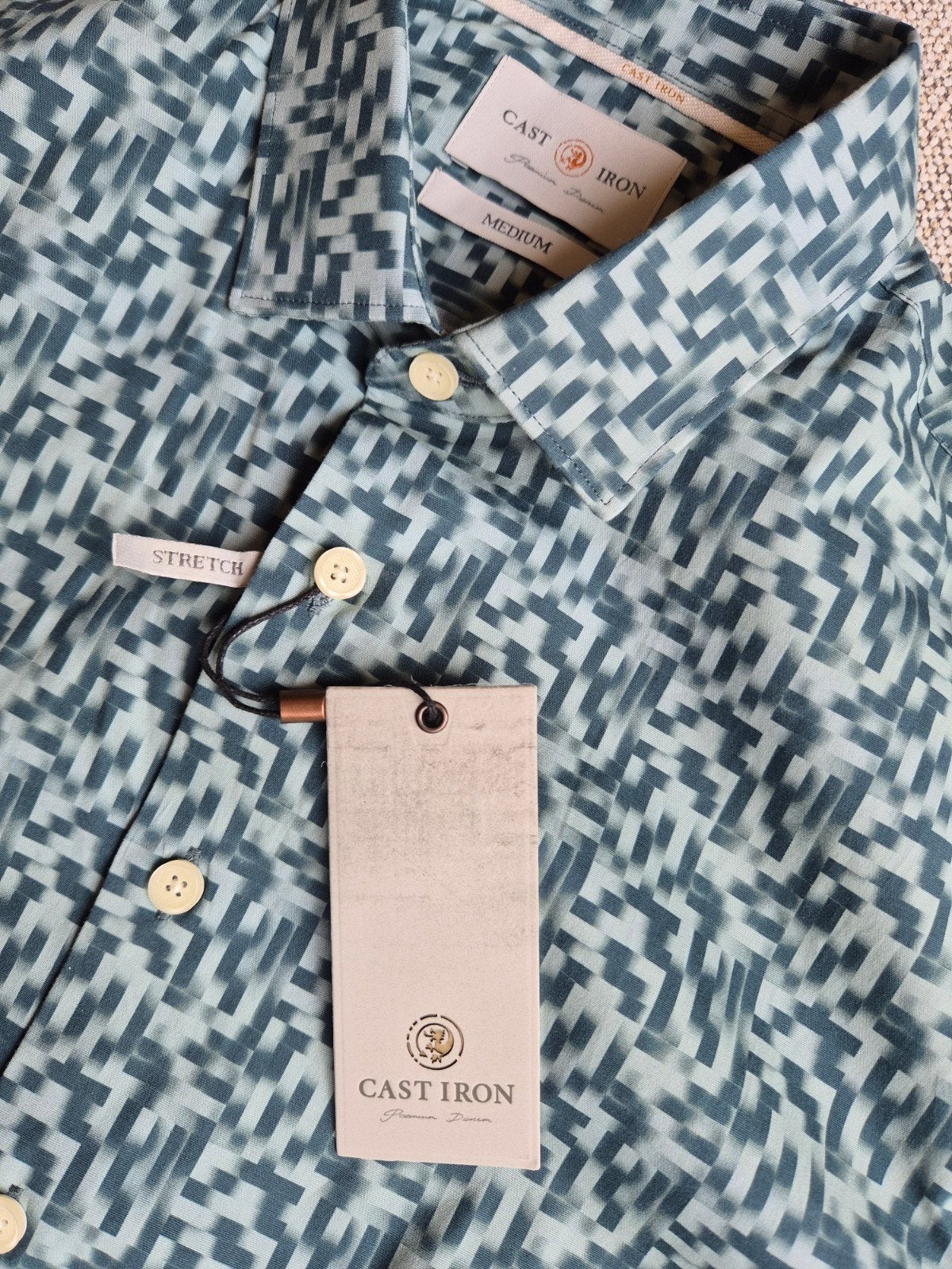 Cast Iron blouse overhemd Grafische Prints Nieuw maat M, ., Nieuw, ., Cast Iron