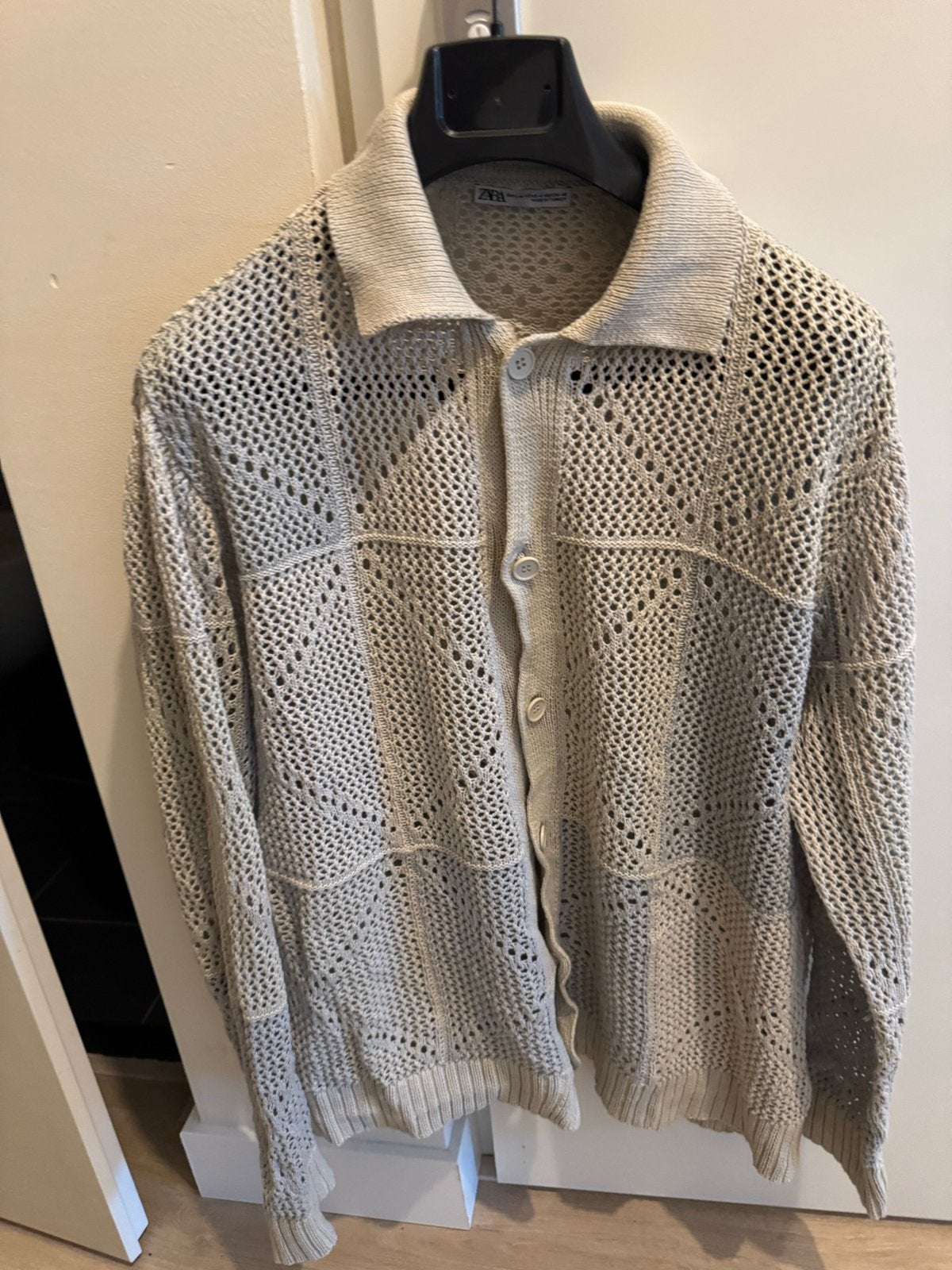 Zara gehaakt vest S-M, Ophalen of Verzenden, Zo goed als nieuw, Maat 46 (S) of kleiner, Beige