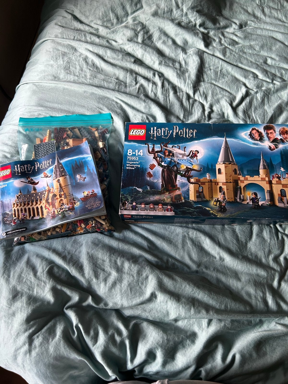 Complete Harry Potter Lego set - Hogwarts & Wilg, Ophalen of Verzenden, Gebruikt