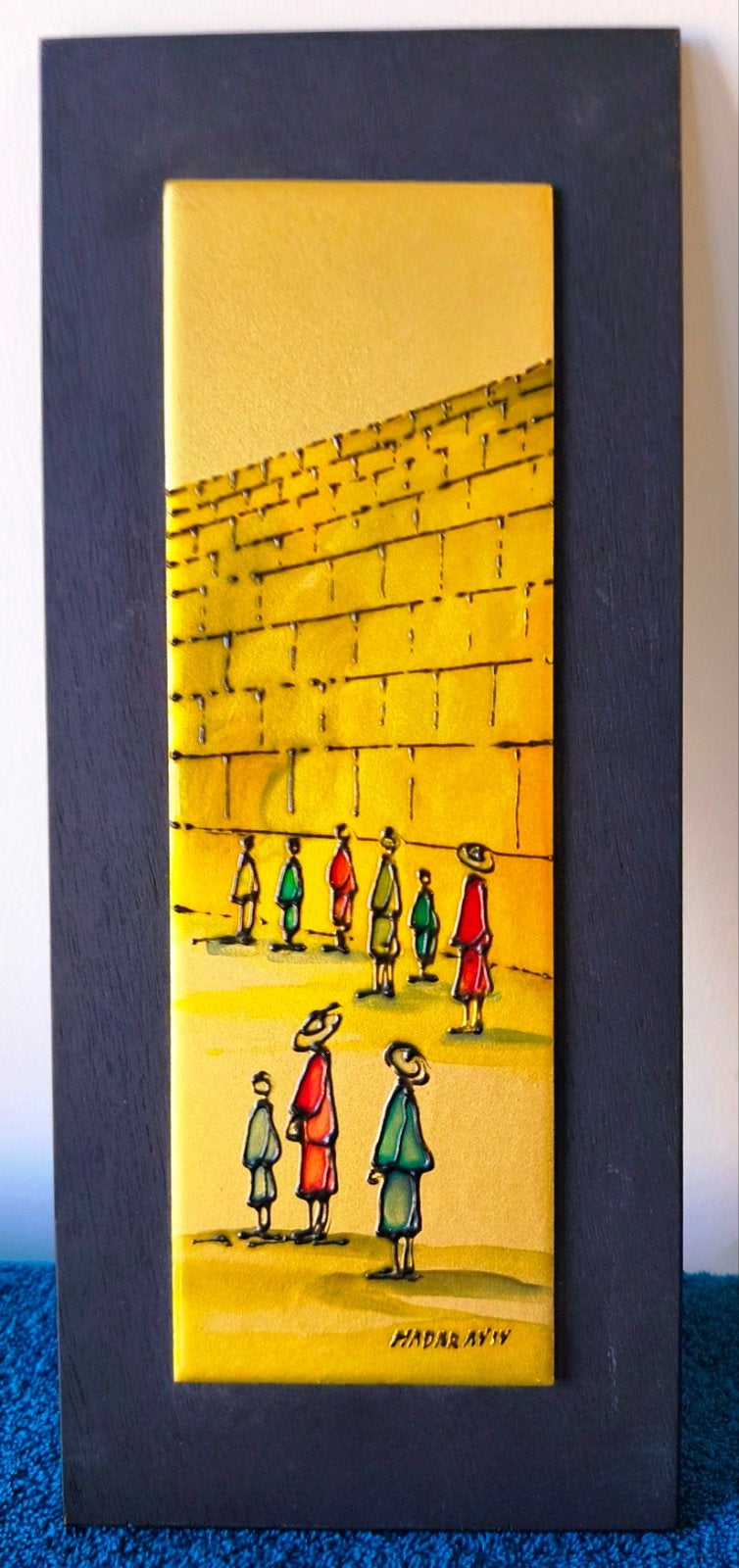 Hadar Avivi - Klaagmuur - Israël - Kunstwerk, Paneel, Overige stijlen, Ophalen of Verzenden, Origineel werk
