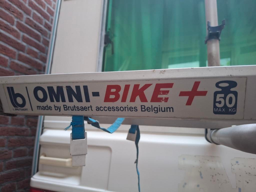 OMNI-BIKE+ fietsendrager voor achterop caravan, Ophalen, 2 fietsen, Gebruikt, Achterklepdrager