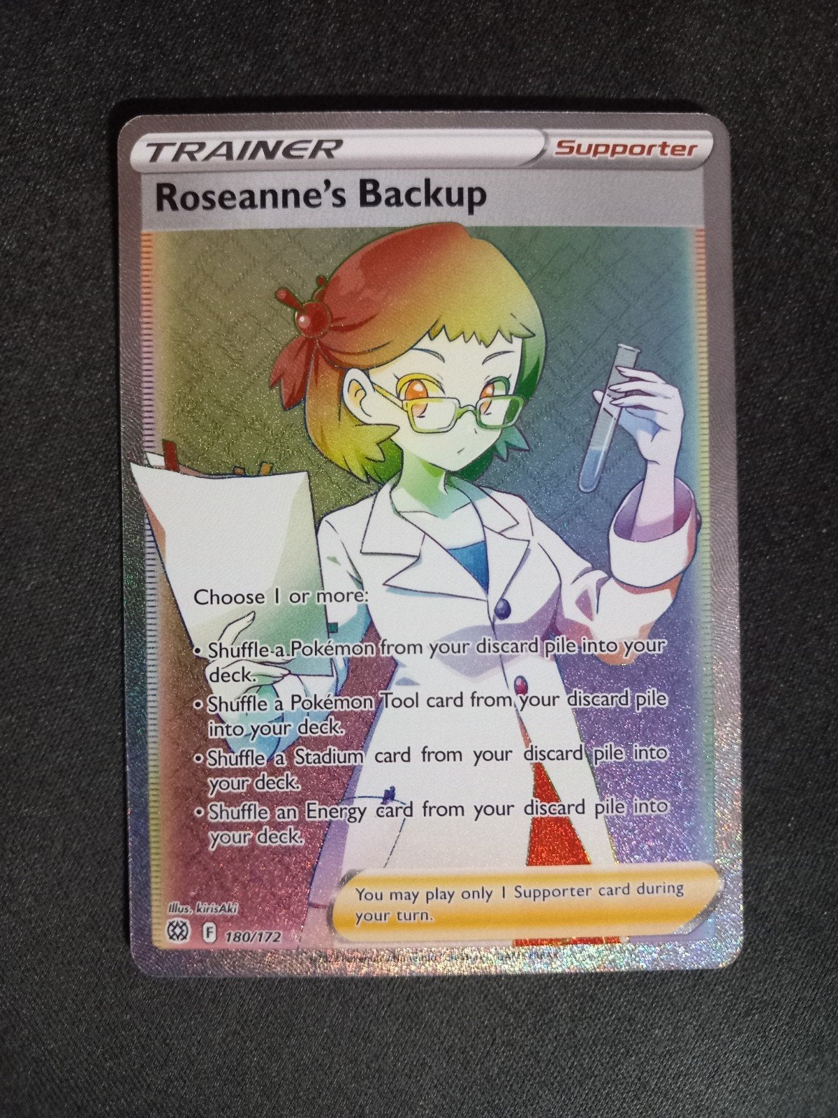 Roseanne's Backup 180/172 Brilliant Stars Rainbow Rare NM, Verzenden, Zo goed als nieuw, Losse kaart, Foil