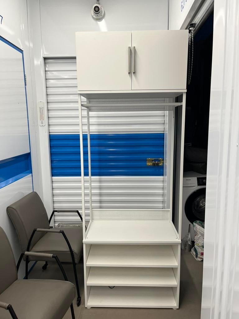IKEA Platsa kast met roede en bovenkast, Huis en Inrichting, Kasten | Kledingkasten, Zo goed als nieuw, 200 cm of meer, 50 tot 100 cm