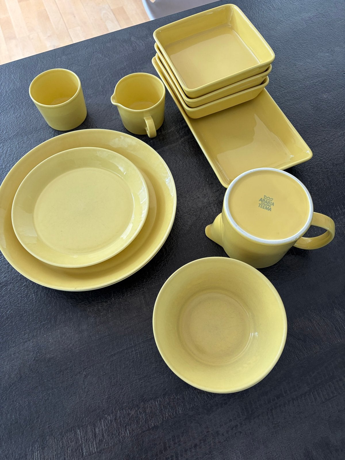 Arabia Teema servies onderdelen  - Geel - Vintage, Keramiek, Overige typen, Vintage, Ophalen of Verzenden