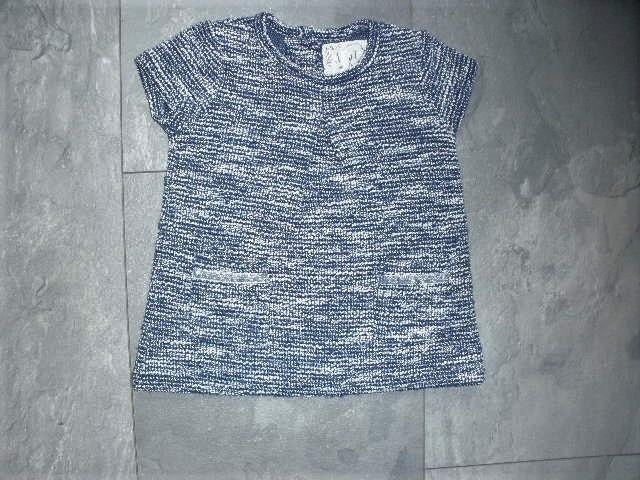 Mooi blauw jurkje maat 68 (qwe), Kinderen en Baby's, Babykleding | Maat 68, Ophalen of Verzenden, Zo goed als nieuw, Meisje, Jurkje of Rokje