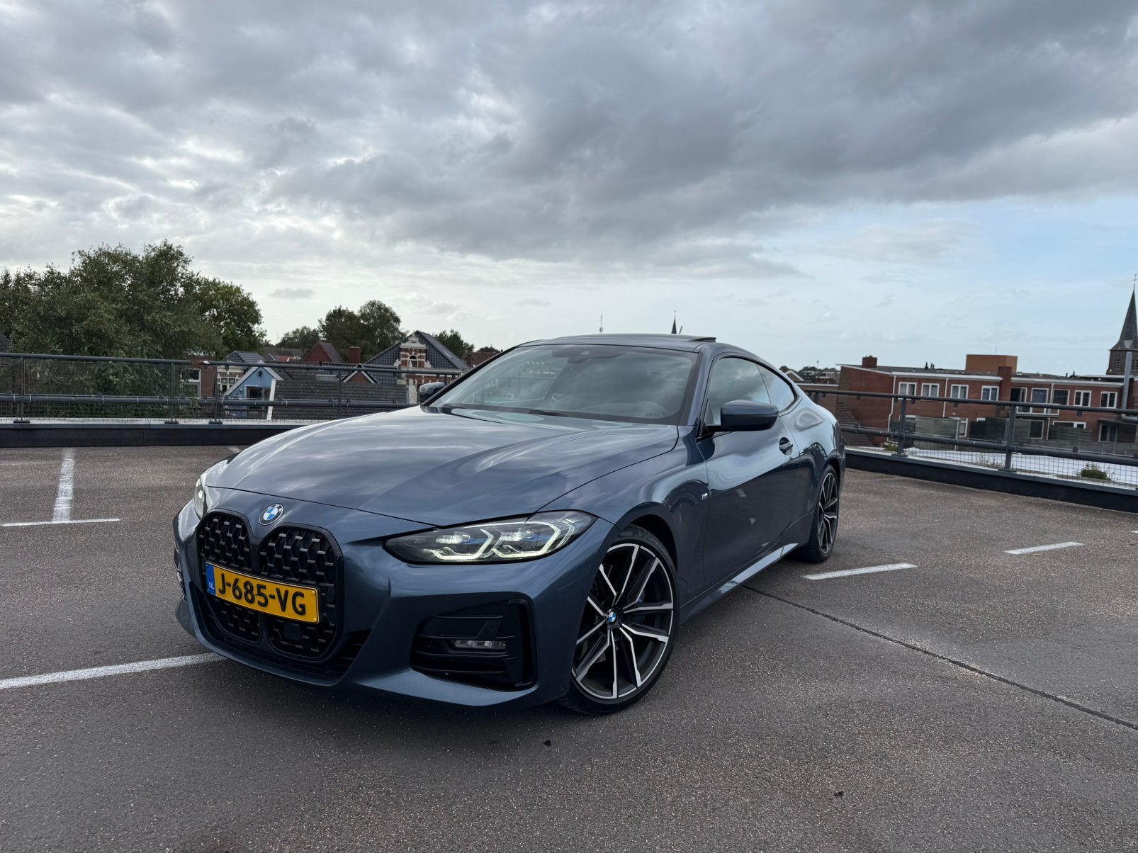 BMW 430i Coupé M Sport/Laser/HUD/ H&K/Garantie 3-2028, Auto's, Automaat, 1998 cc, Achterwielaandrijving, Zwart
