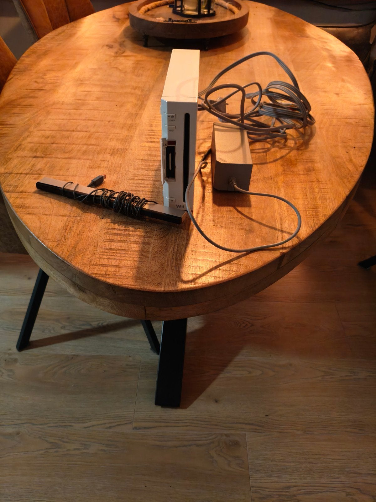 Wii console met kabels en Homebrew (zonder controllers), Ophalen of Verzenden, Gebruikt, Zonder controller