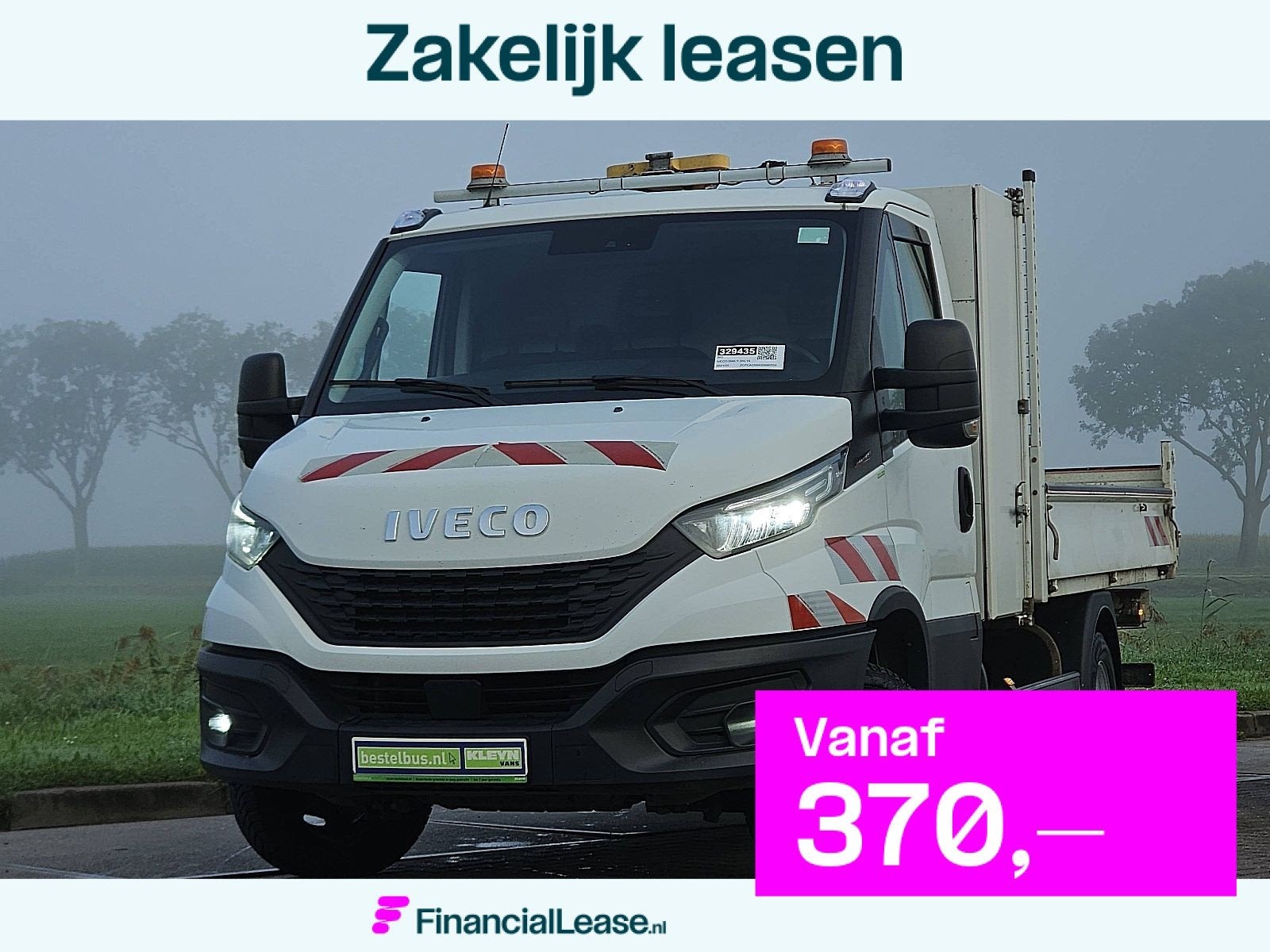 IVECO DAILY 35C16 3.0ltr kipper kist !, Elektrische buitenspiegels, Gebruikt, Euro 6, 156 pk