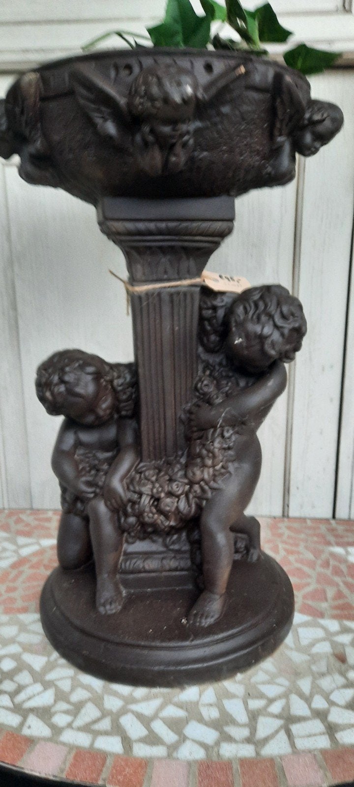 Antieke plantenbak met cherubijnen, Tuin en Terras, Tuinvazen, Ophalen of Verzenden