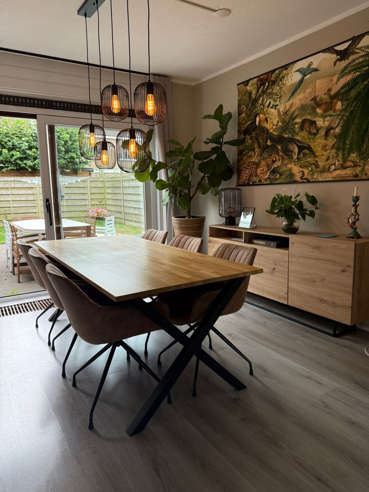 Eetkamerset, Huis en Inrichting, Ophalen, Gebruikt, 4 tot 6 stoelen