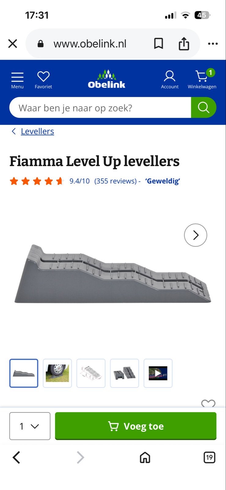 Fiamma Level Up levelers, Ophalen, Nieuw