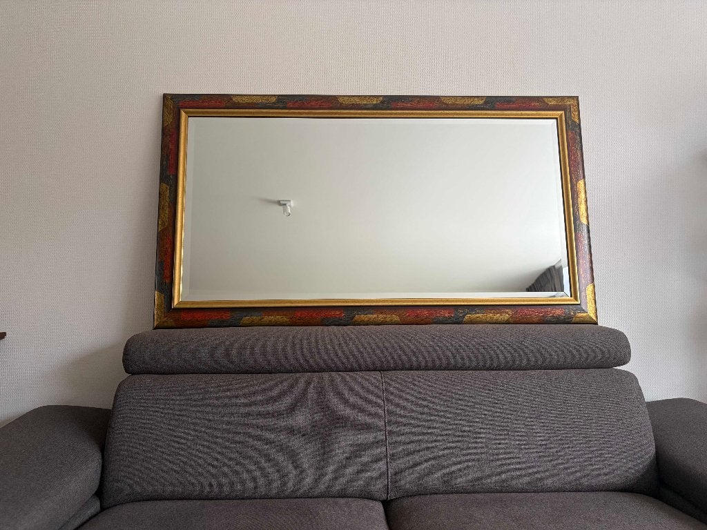 Wandspiegel, Ophalen, Gebruikt, Rechthoekig, Minder dan 100 cm