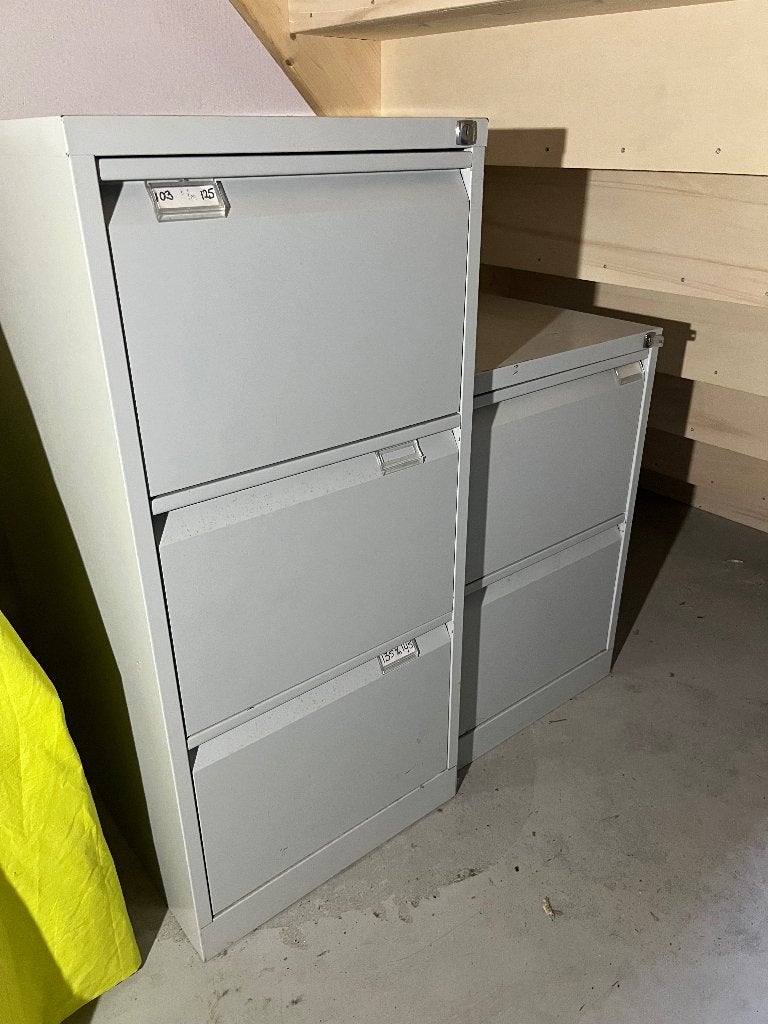 Ter overn. 2 archieflade kasten, Ophalen, Gebruikt