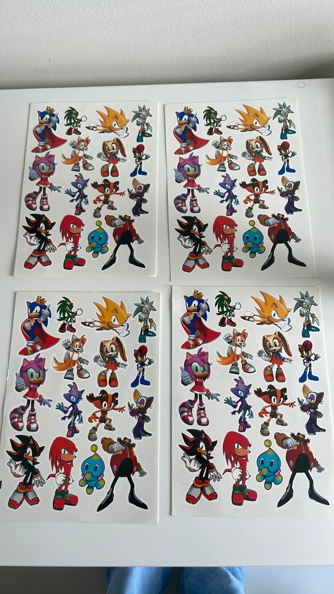 4 Sonic tattoo vellen (nieuw), Kinderen en Baby's, Ophalen of Verzenden, Nieuw