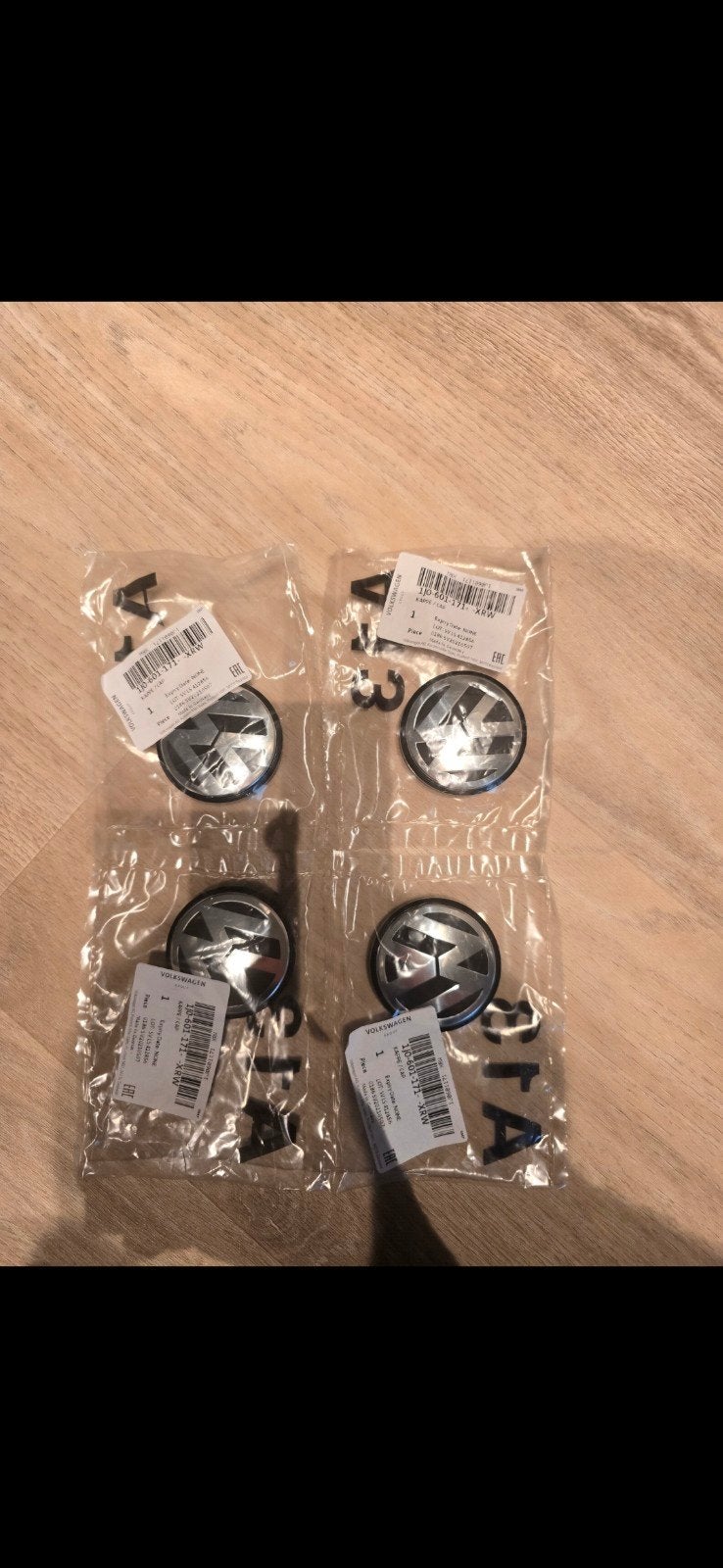VW Aristo Mk4 R32 Naafkapjes - Origineel, Ophalen of Verzenden, Nieuw