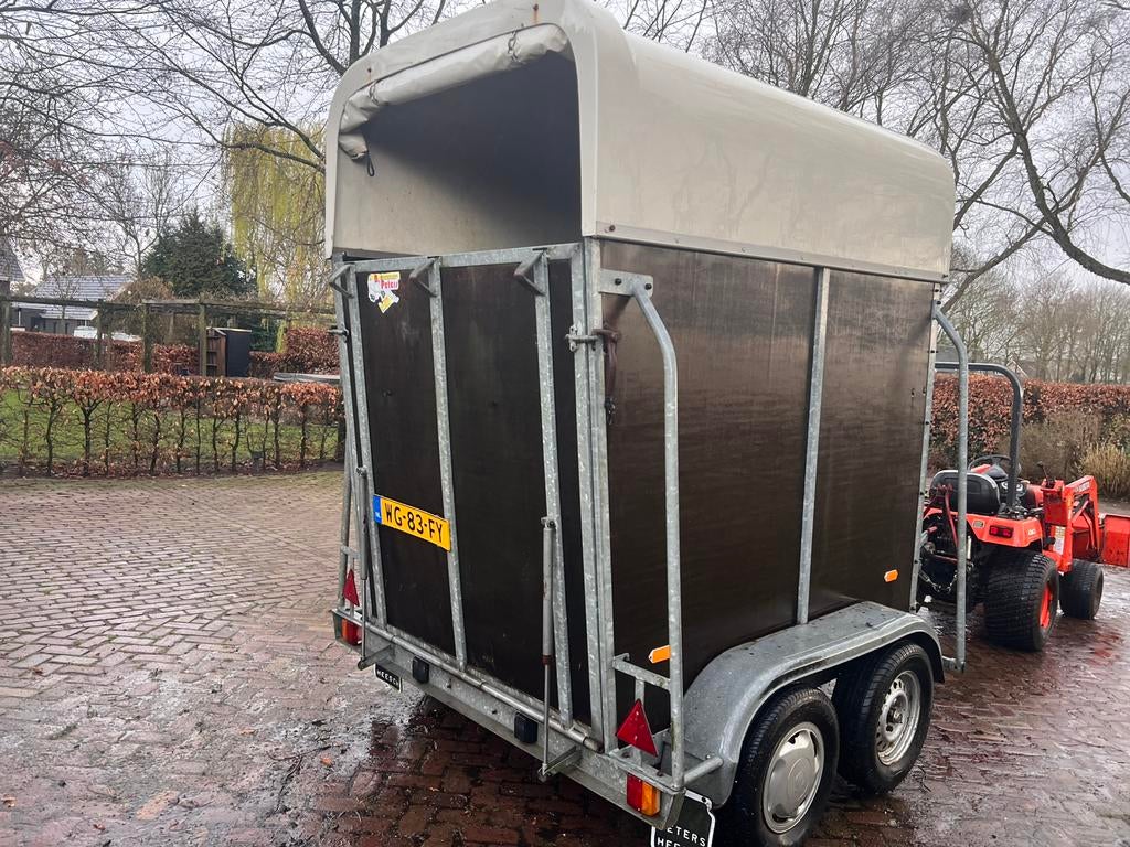 1,5 paardstrailer., Dieren en Toebehoren, Paarden en Pony's | Trailers en Aanhangwagens, Ophalen of Verzenden, Gebruikt, Hout