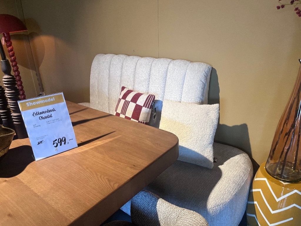 Eetkamerbank Chantal 215b x 72d x 112h cm, Ophalen, Minder dan 75 cm, Driepersoons, Zo goed als nieuw