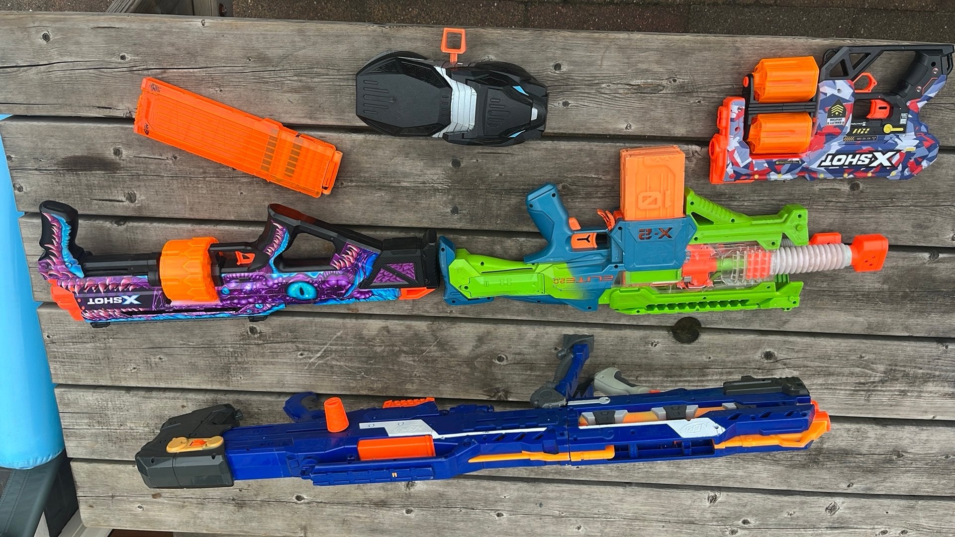 Nerf/X shot, Ophalen, Gebruikt