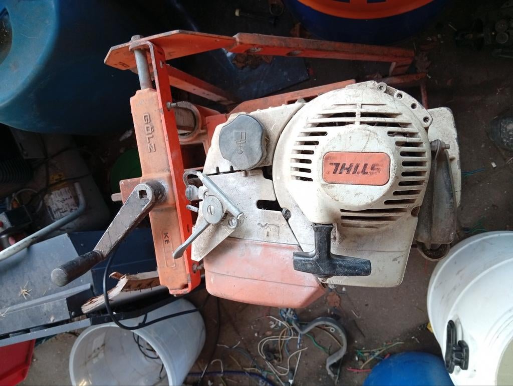 Stihl Golz kernboormachine., Doe-het-zelf en Verbouw, Gereedschap | Boormachines, Ophalen of Verzenden, Gebruikt, Kolomboormachine