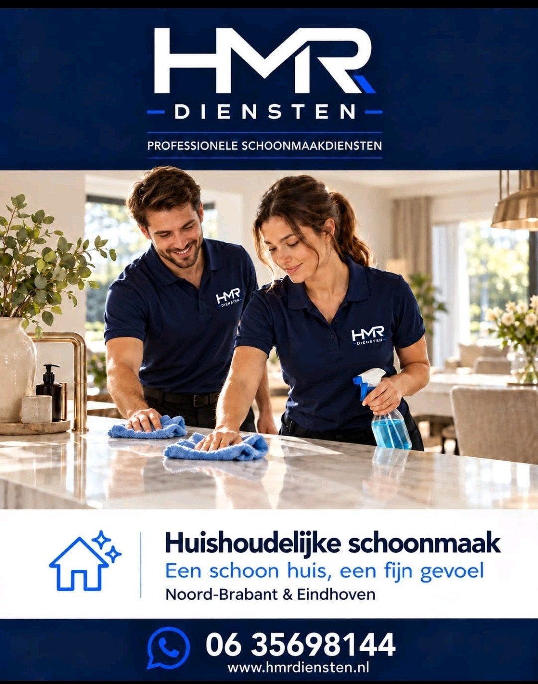 Professionele huishoudelijke schoonmaak | HMR Diensten