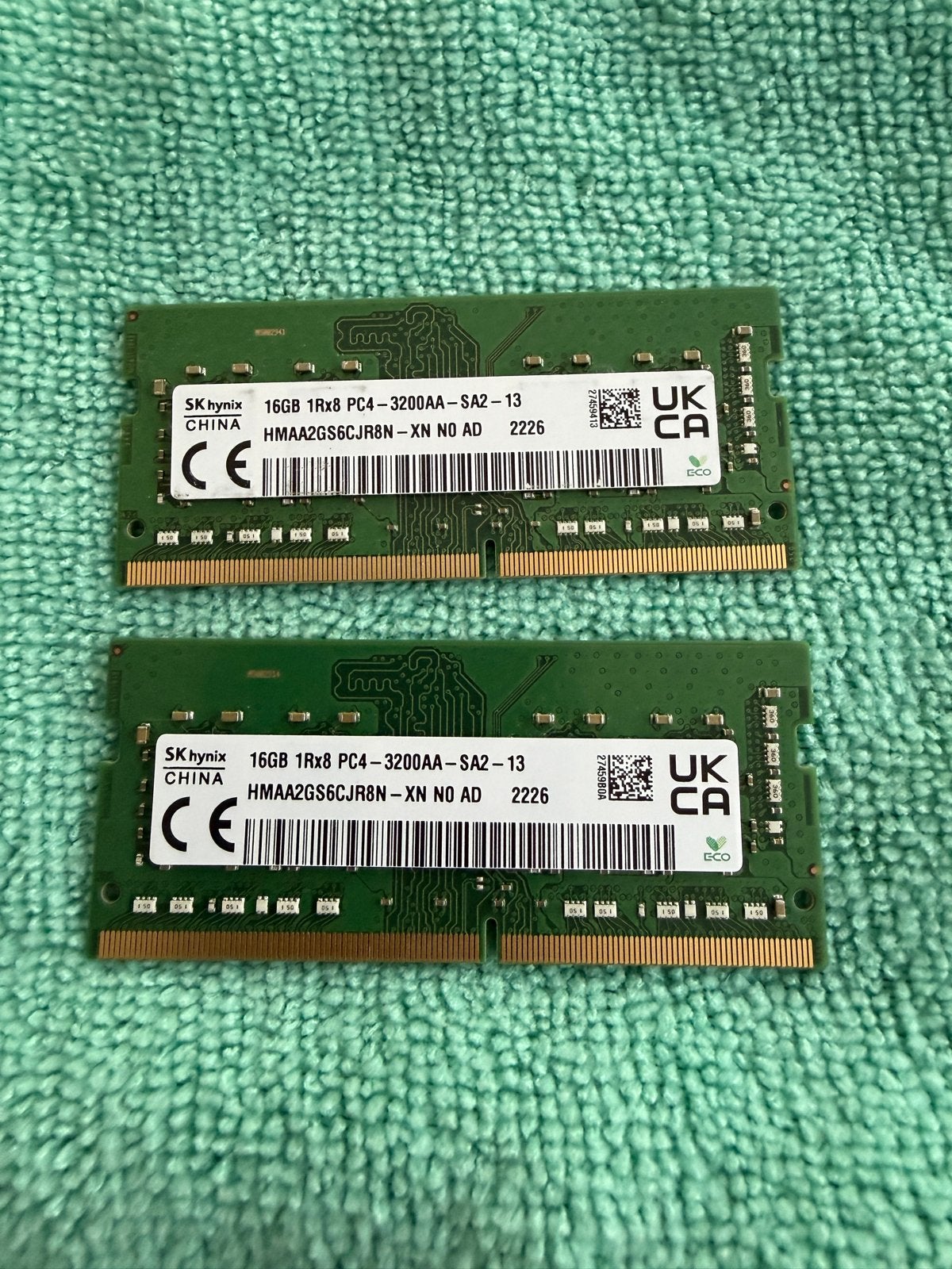 SK Hynix 32GB DDR4 RAM - PC4-3200AA, Gebruikt, DDR4, Ophalen of Verzenden, Laptop