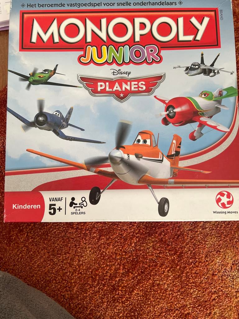 Monopoly Junior Disney Planes, Drie of vier spelers, Ophalen of Verzenden, Gebruikt