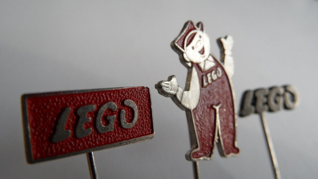 Lego speldjes 3 x, Verzenden, Gebruikt, Merk, Speldje of Pin