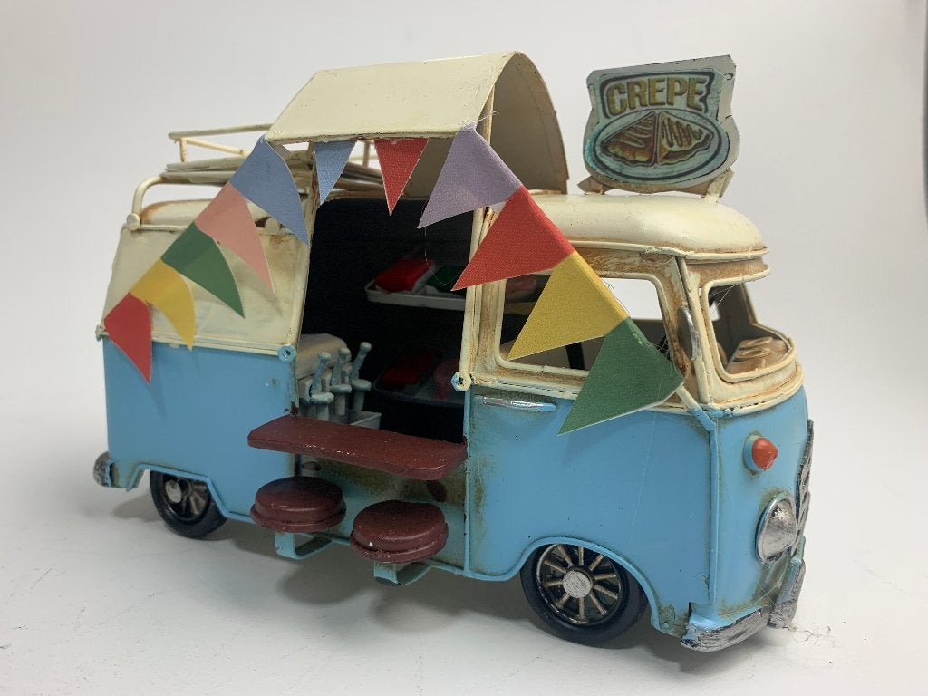Foodtruck Crepe Blauw Metaal retro look nieuw!!!, Vintage, Blauw, Nieuw, Ophalen of Verzenden