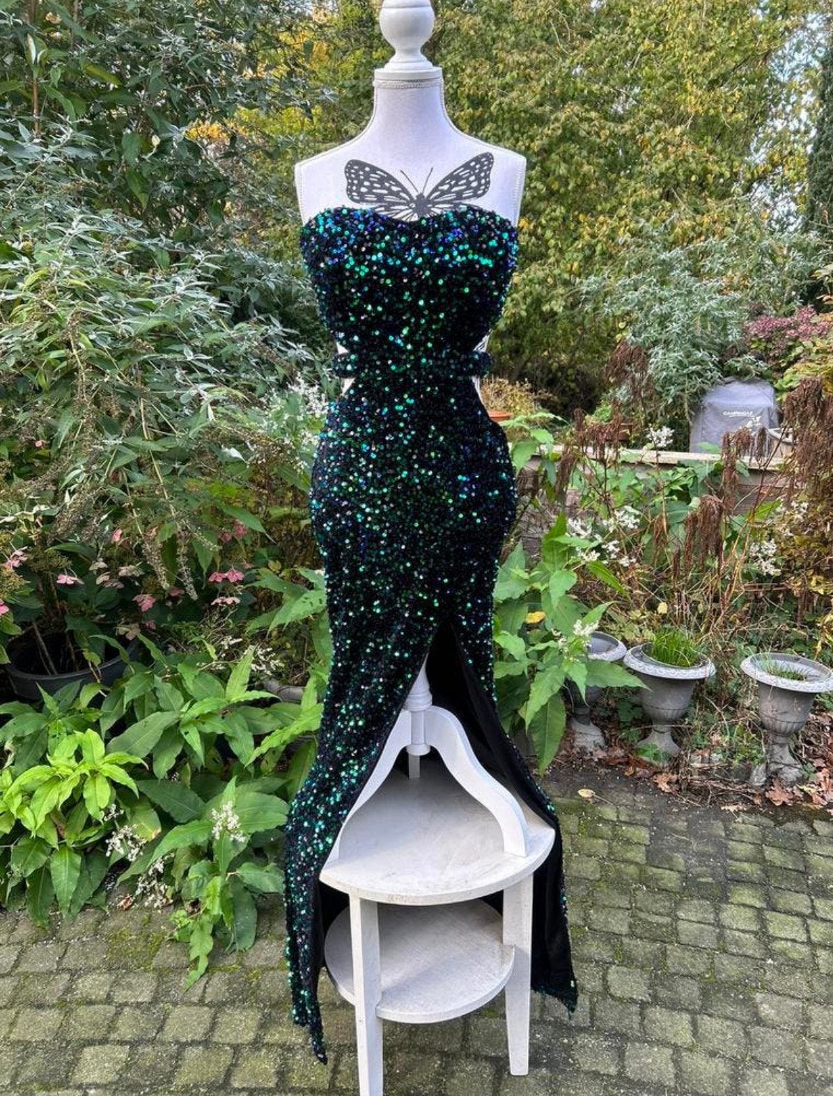 Feest / gala jurk pailletten - Nieuw!, Kleding | Dames, Gelegenheidskleding, Galajurk, Zwart, Nieuw, Ophalen of Verzenden