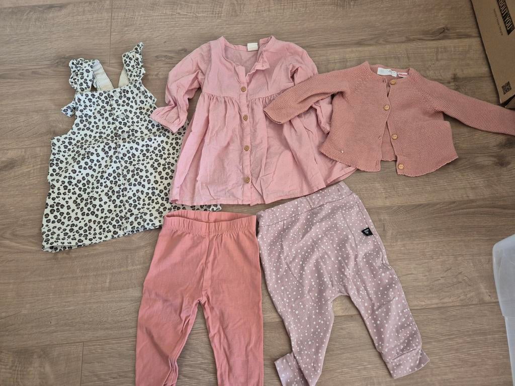 Kledingpakket maat 74: jurkjes, vestje, broekje, legging, Ophalen of Verzenden, Maat 74
